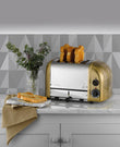 Toaster NEWGEN, Classic, 4-Schlitz, messing