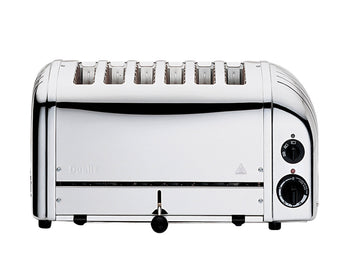 Toaster 2+1 Combi, Classic, 6-Schlitz, poliert
